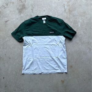 H&M “Get the Good” Green and white tee